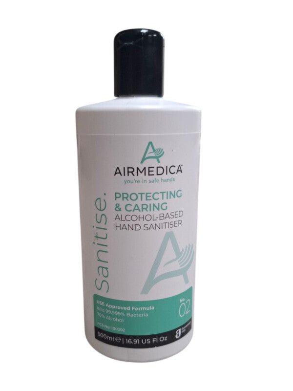 Airmedica Hand Sanitiser Gel 500ml With Flip Top