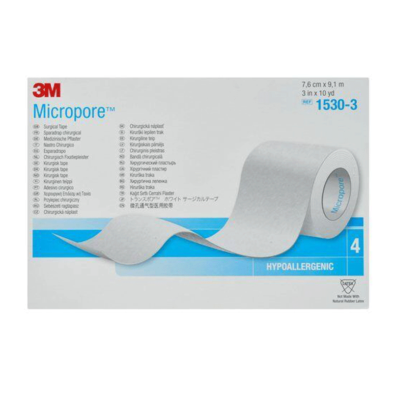 Box of 12 micropore hypoallergenic surgical tape