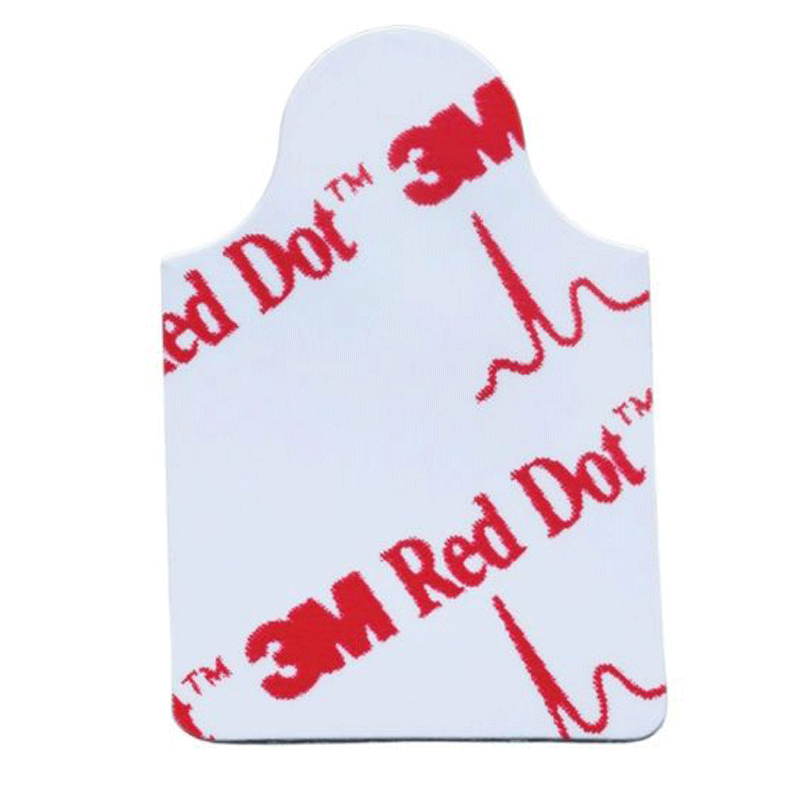3M Red Dot Resting Electrodes (100) 32mm x 22mm