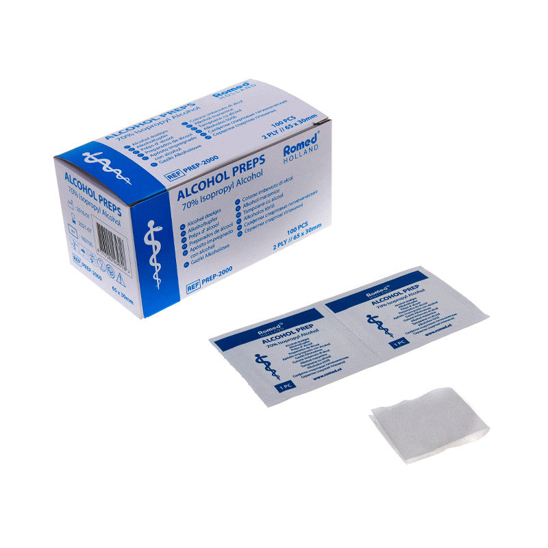 Alcohol Swabs - Alcohol Preps x 100