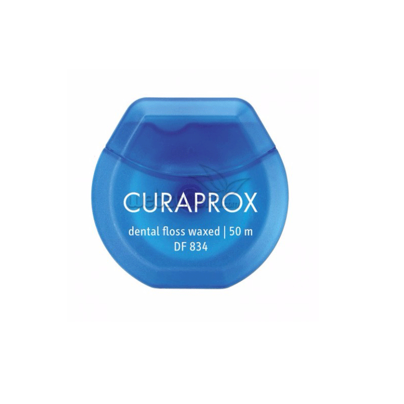 50m roll of curaprox waxed dental floss