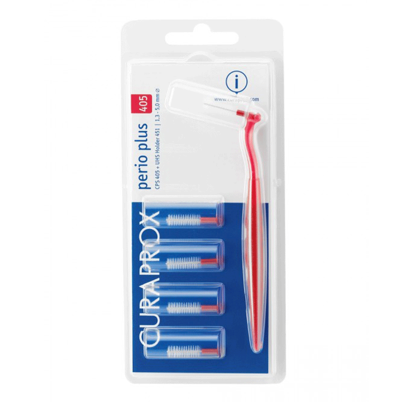 Curaprox perio plus interdental brush heads with handle