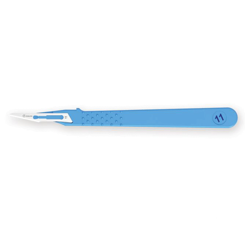 Sterile Disposable Scalpels Blade with Handle x 10 - Swann Morton