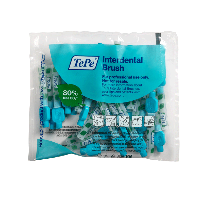 Blue Tepe interdental brushes pack of 25