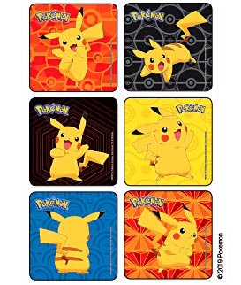 Medibadge Pokemon patient reward stickers featuring Pikachu