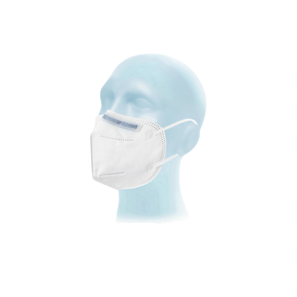 Protective particulate respirator face mask FFP2 white