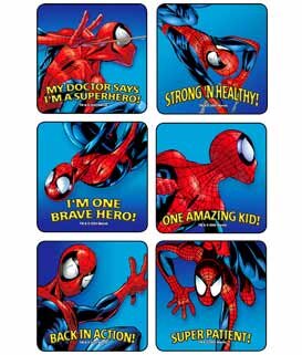 Medibadge-spider-man-patient-reward-stickers
